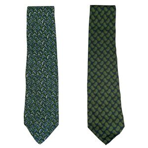 Vintage retro silk tie lot mens J crew Abercrombie Fitch paisley artsy bundle